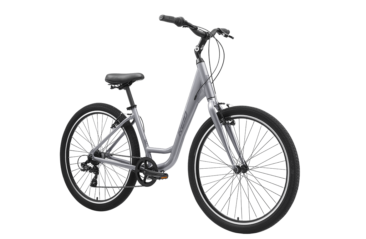 Comfort 1 Step Through Commuter Bike Silver Bikes Reid