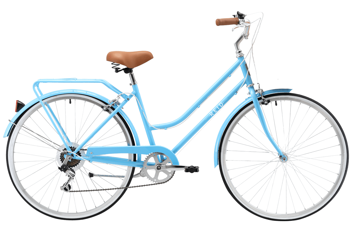 Ladies Classic 7-Speed Vintage Bike Baby Blue Bikes Reid