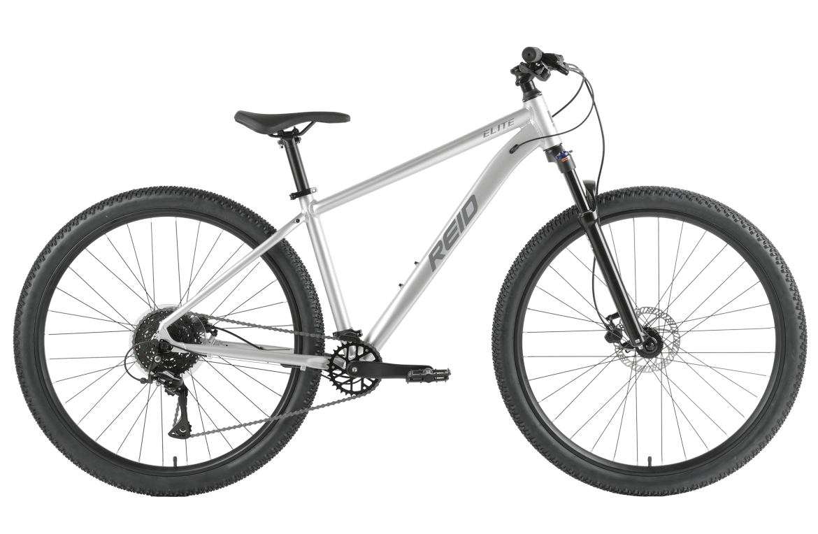 MTB Elite 27.5" Mountain Bike MY24 Silver Bikes Reid
