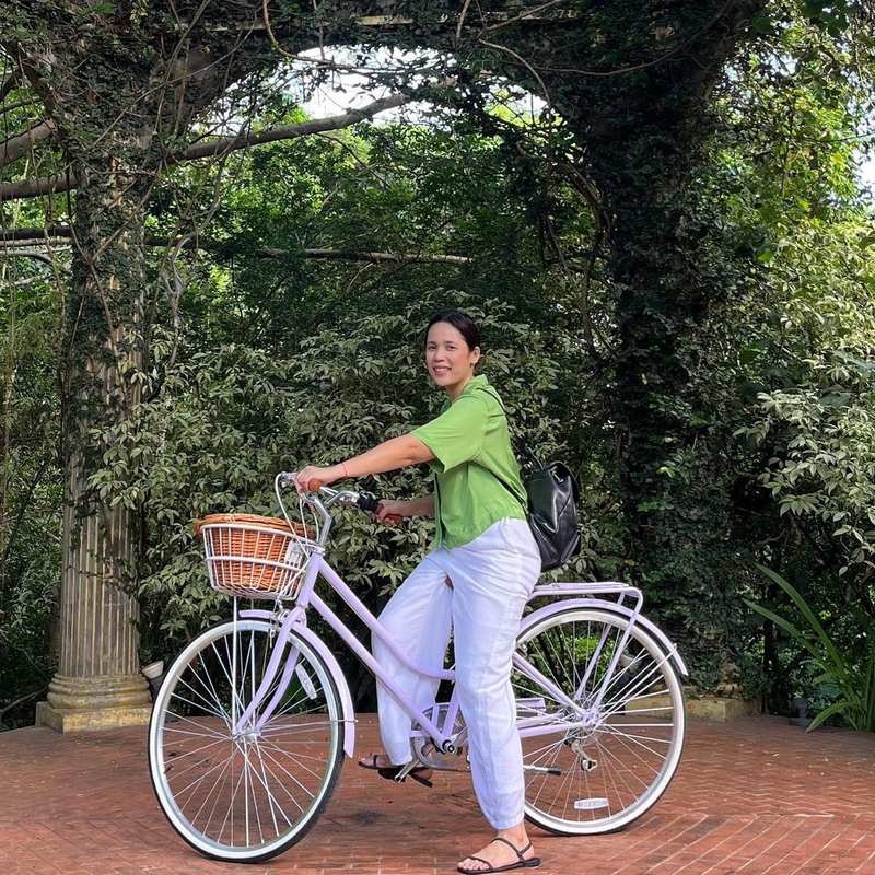 Ladies Classic Vintage Bike Lavender
