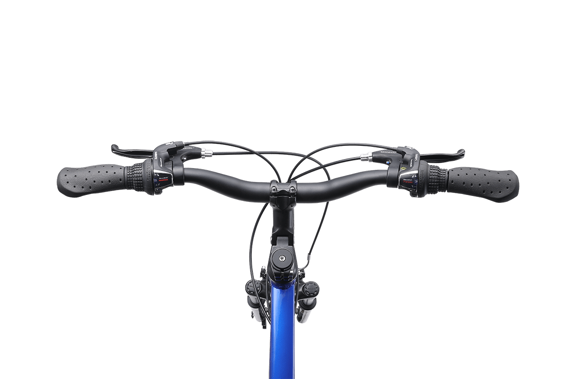 Blue bike handlebars shop