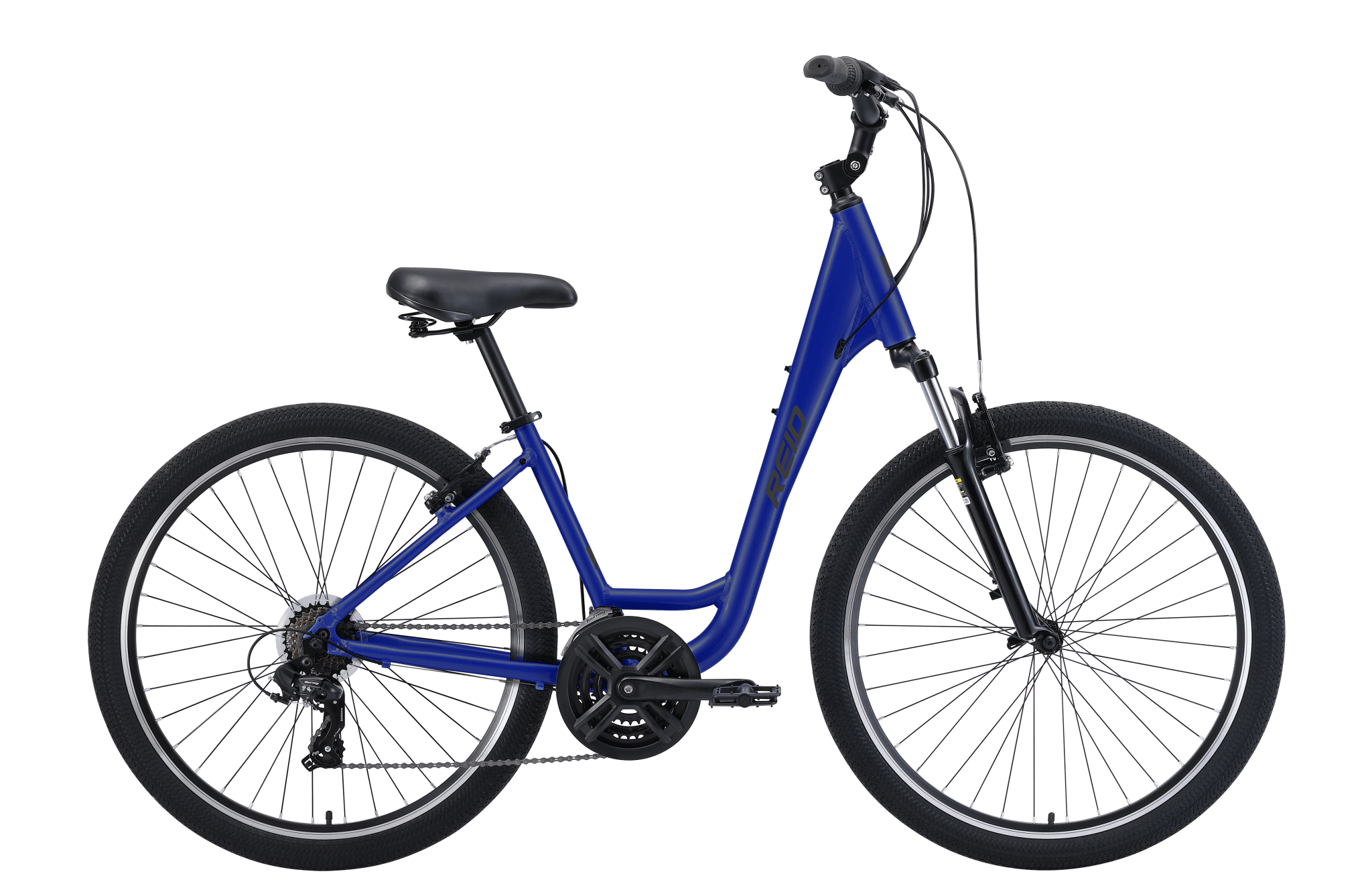 Comfort 2 Step Through Commuter Bike Navy Blue Bikes Reid   