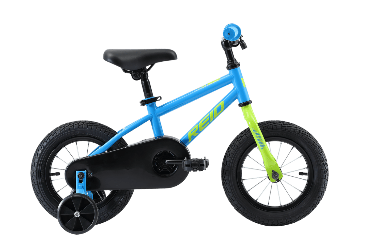 Explorer S 12" Kids Bike Blue/Green Bikes Reid   