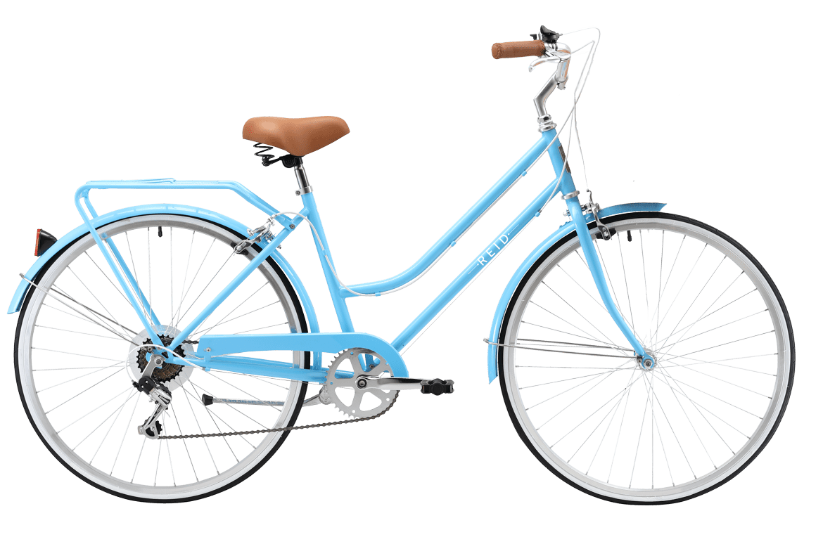 Ladies Classic 7-Speed Vintage Bike Baby Blue
