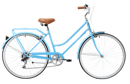 Ladies Classic 7-Speed Vintage Bike Baby Blue