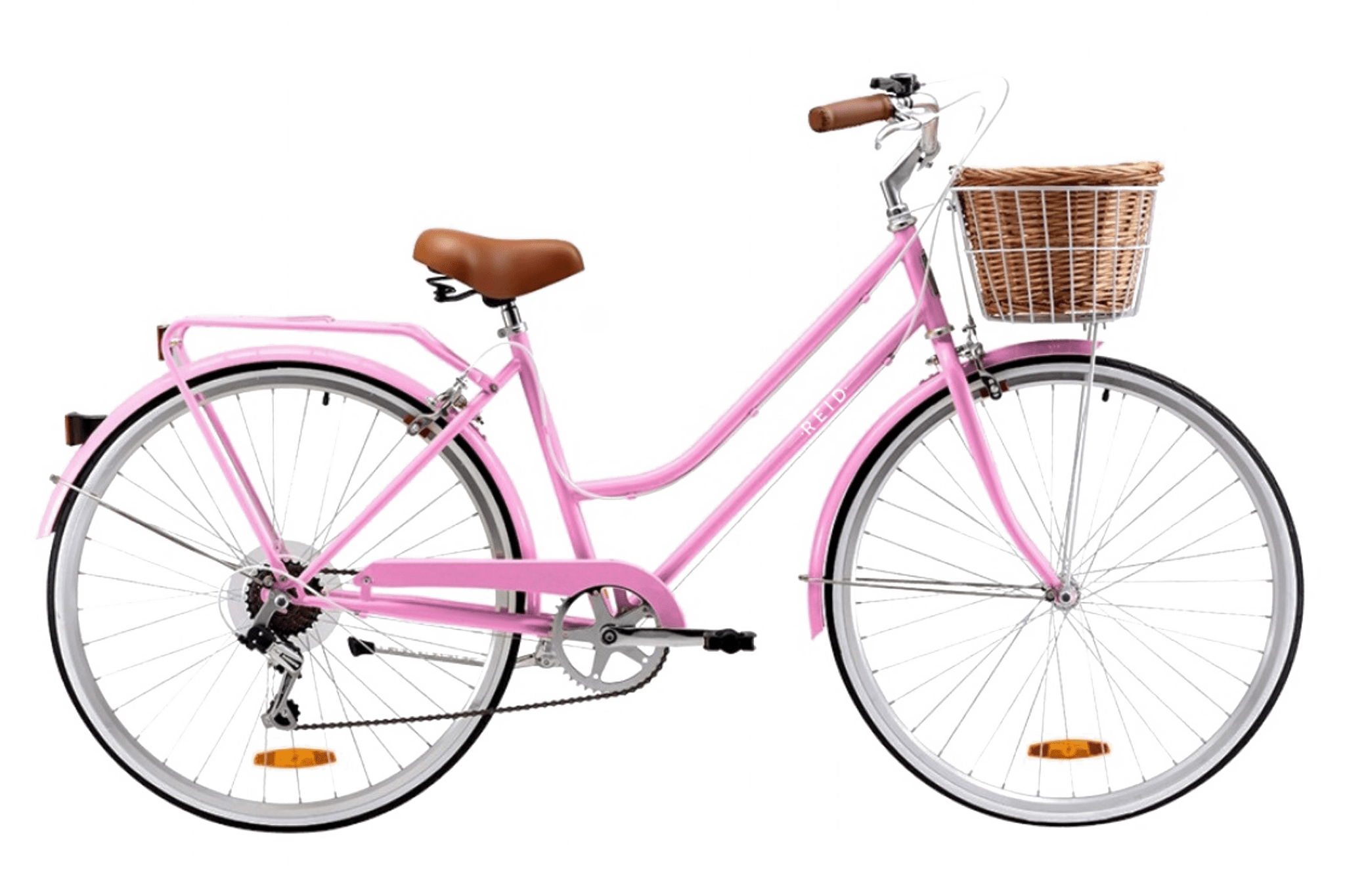 Ladies Classic 7-Speed Vintage Bike Pink
