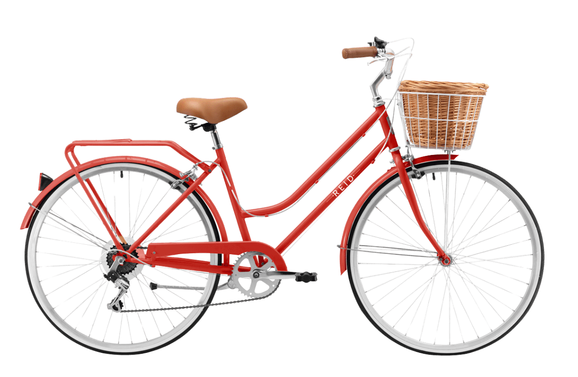 Ladies Classic 7-Speed Vintage Bike Red