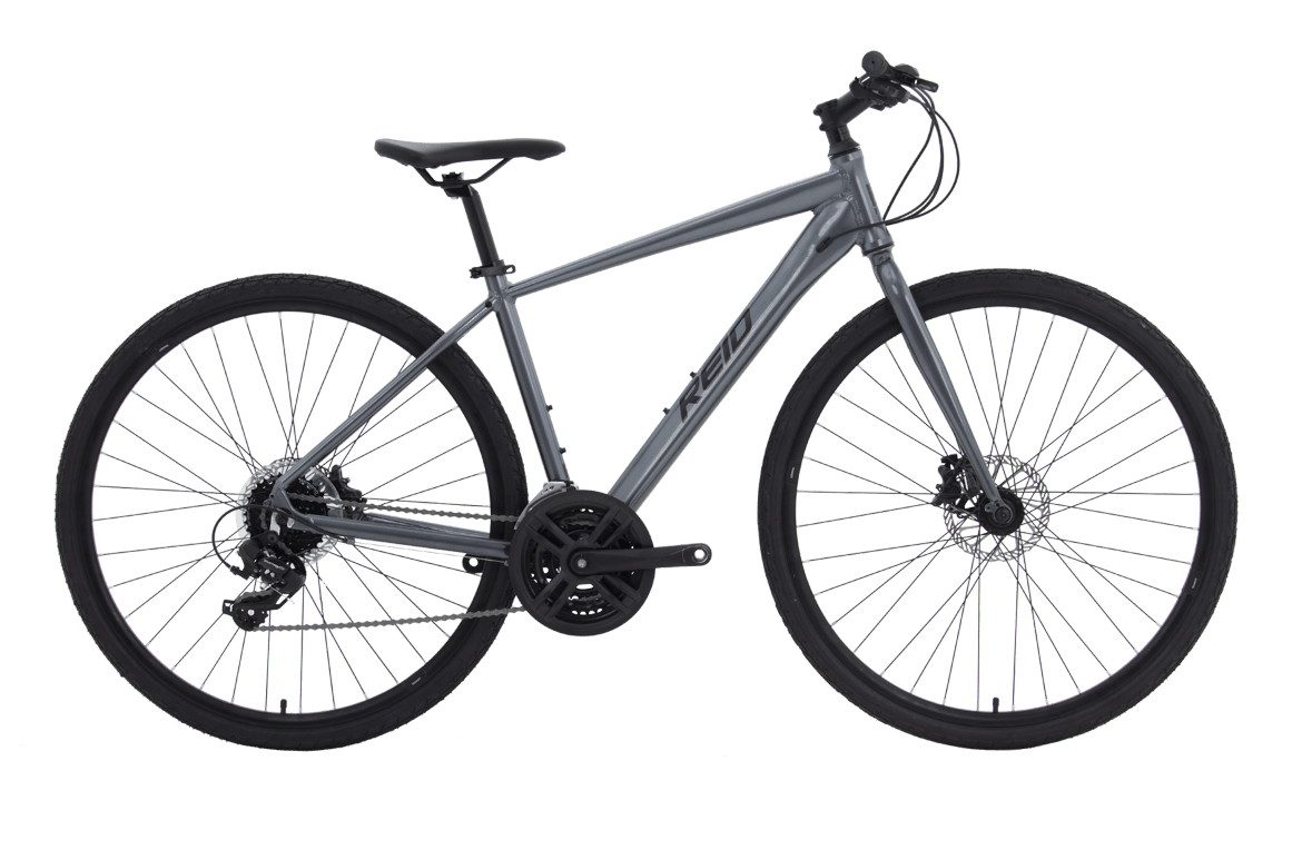 Transit Pro Disc Commuter Bike Grey Bikes Reid